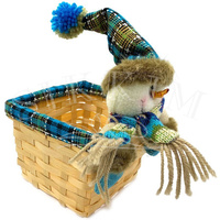 Dekoracyjny koszyczek świąteczny `Mikołaj`